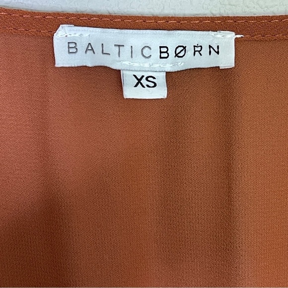 Baltic Born Celine Rust Faux Wrap Maxi Dress Bridesmaid Formal Wedding Guest - Picture 11 of 16